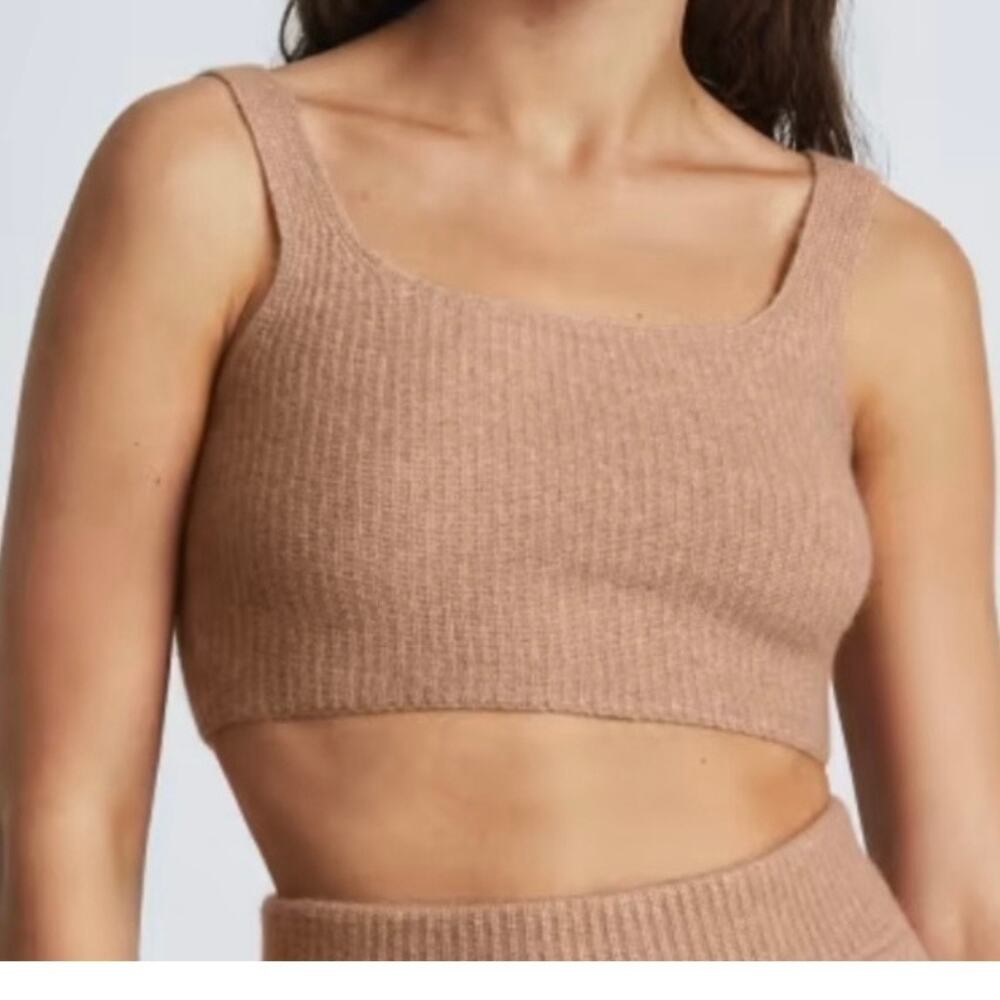 Everlane The Cozy Stretch Tank Women's XL Camel Wool Blend